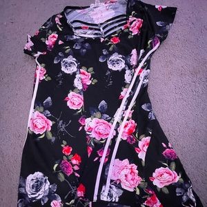 flower designed dress